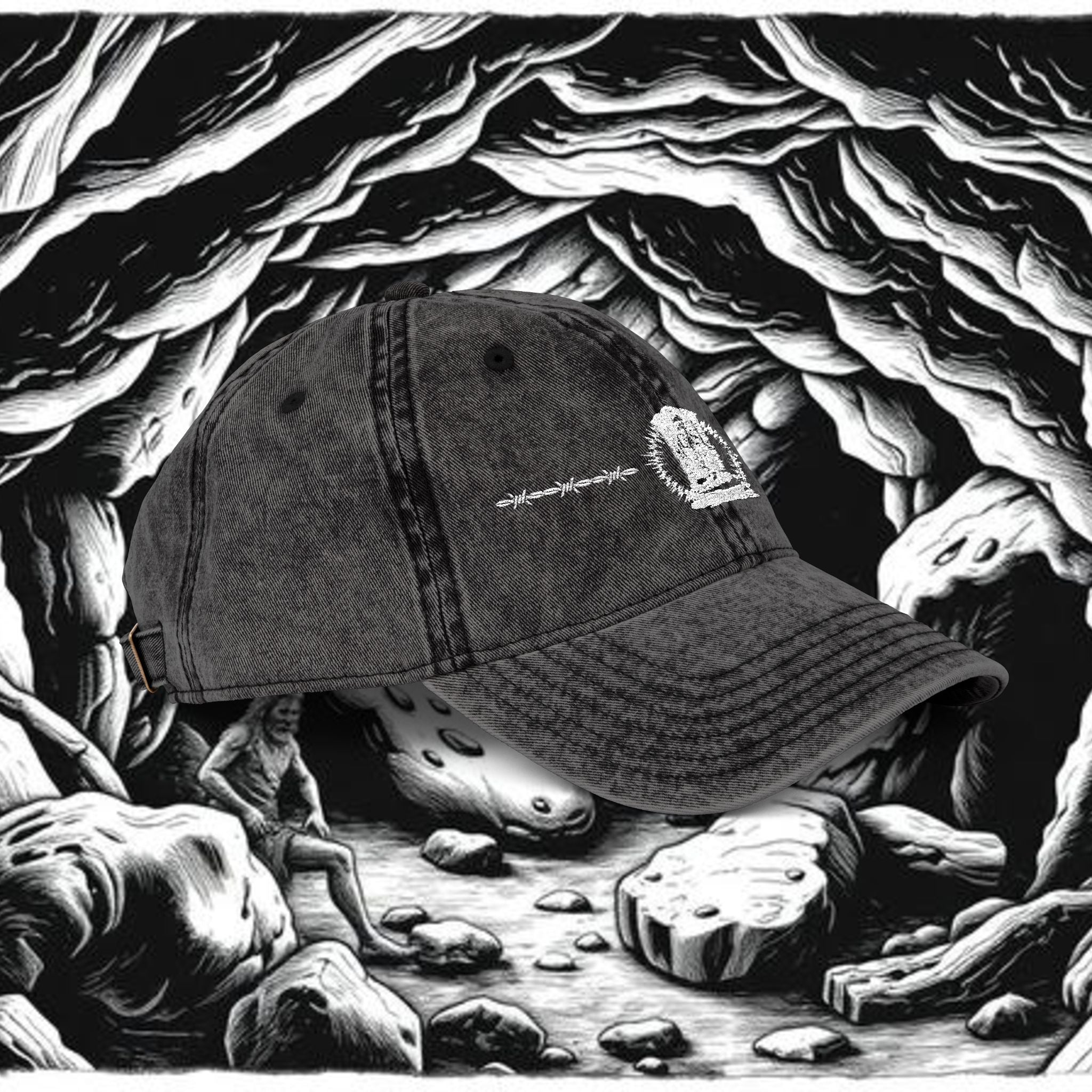 Grave Sound Embroidered Vintage Cap